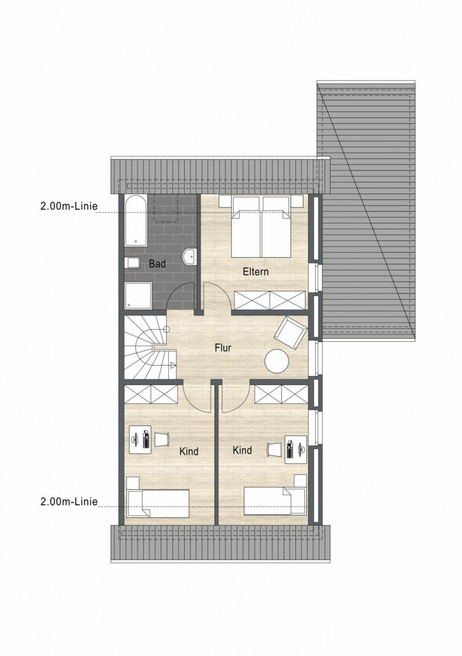 Dachgeschoss Doppelhaush�lfte Reken / Gro� Reken
