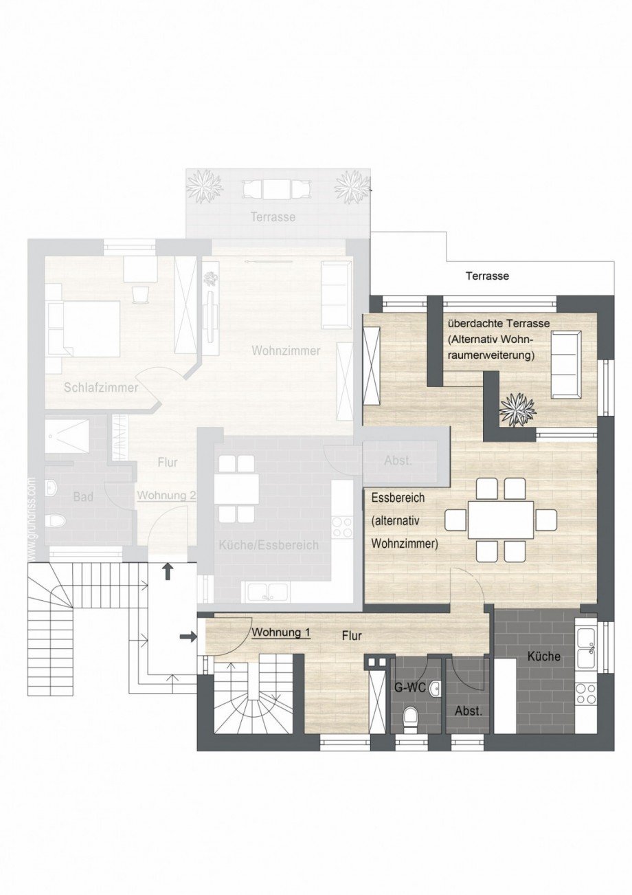 Erdgeschoss Einfamilienhaus Borken / Gemen