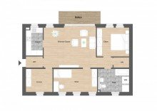Obergeschosswohnung Modern und lichtdurchflutet: 3-Zimmer-Wohnung im 1. Obergeschoss mit S�dwest-Balkon