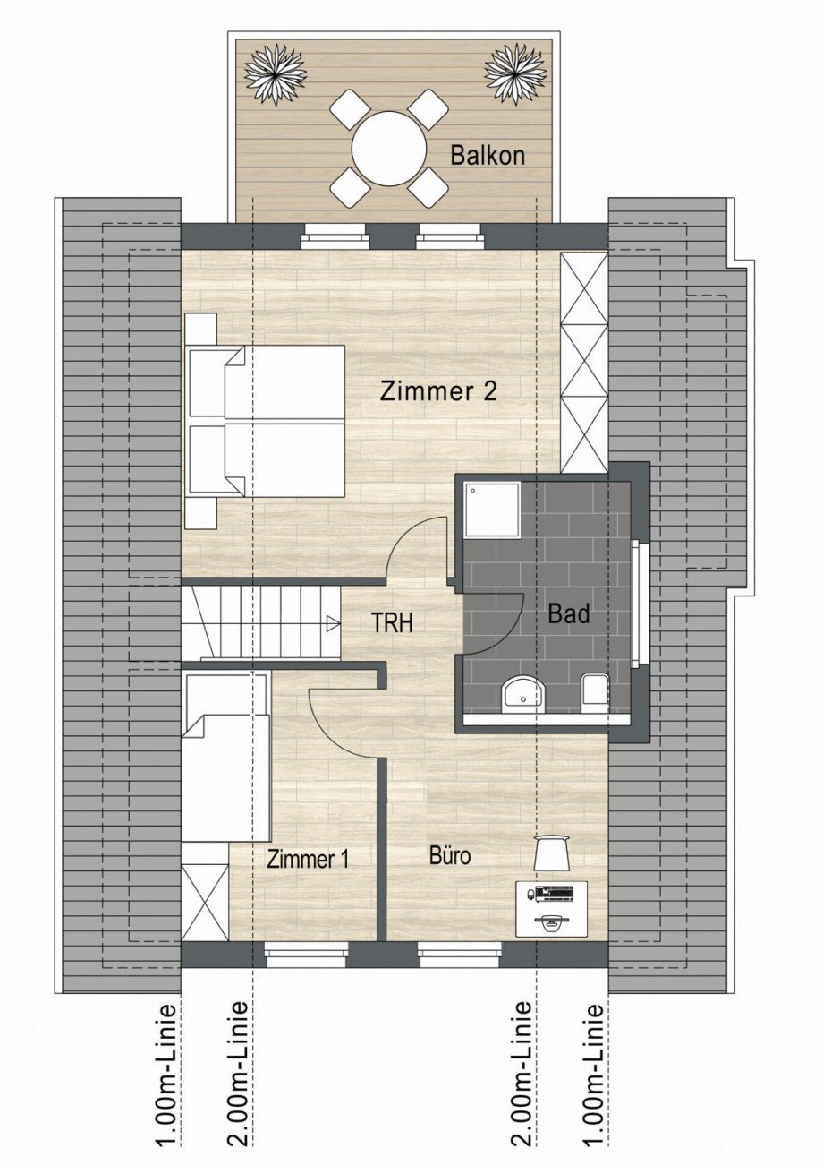 Dachgeschoss Einfamilienhaus Borken / Burlo