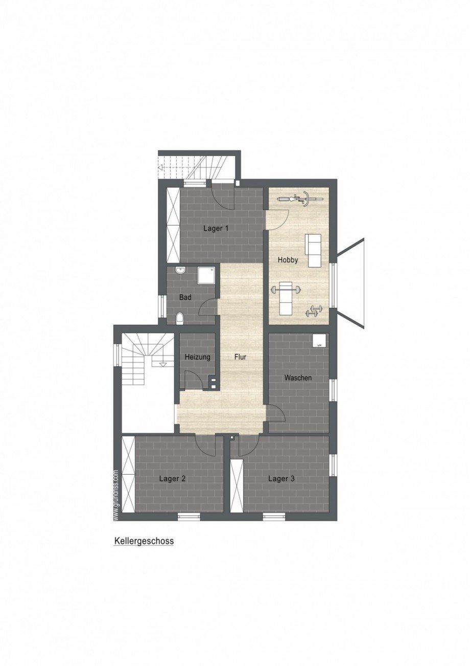 Kellergeschoss Zweifamilienhaus Heiden