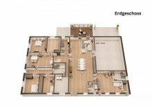 Erdgeschoss Ein R�ckzugsort im Gr�nen: Hofstelle in Alleinlage, perfekt f�r Pferdehaltung