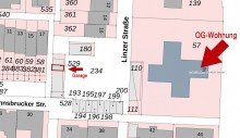 Lageplan mit Garage Ruhe trifft Lage - Stilvolle Wohnung mit Waldblick nahe Krankenhaus & Fachhochschule