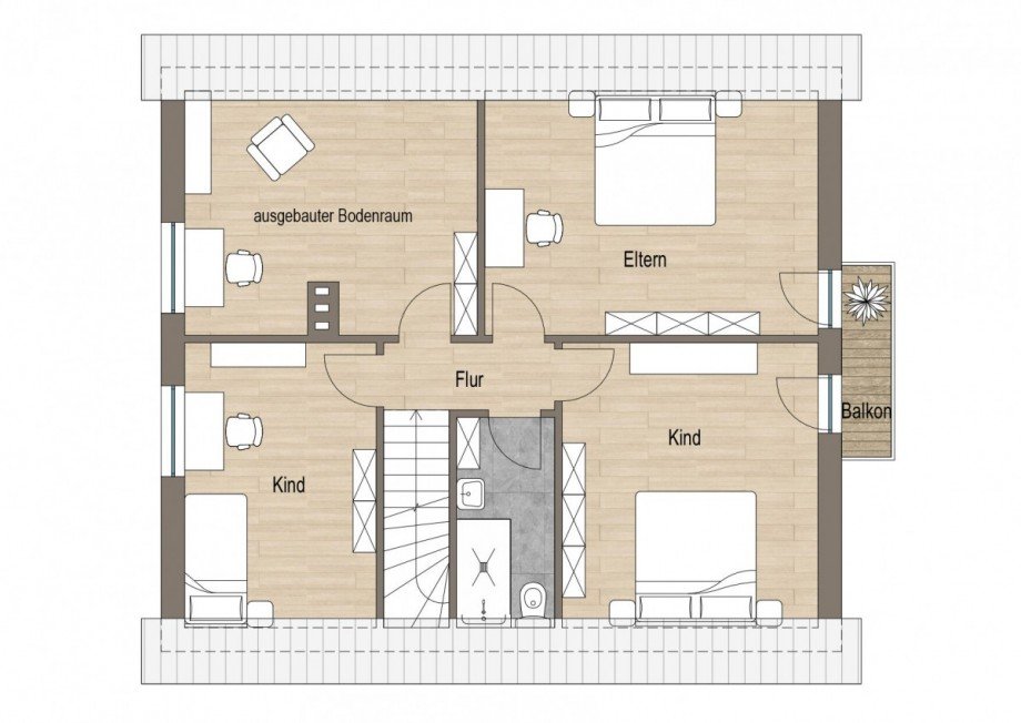 Obergeschoss Einfamilienhaus Heiden