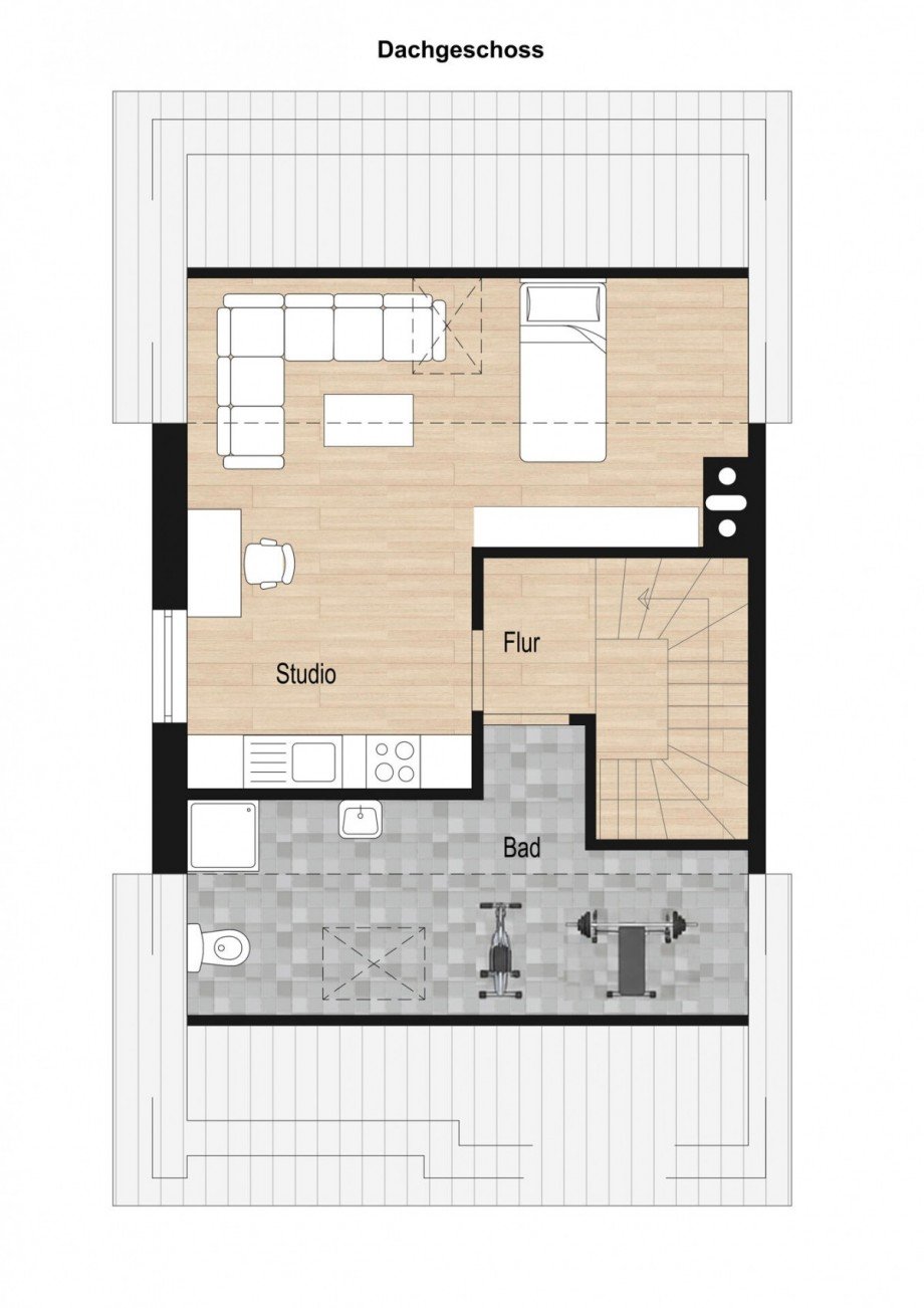 Dachgeschoss Doppelhaush�lfte Borken / Burlo