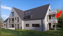 Ansicht Nord-West Neubauwohnung im Obergeschoss - modern, hell und durchdacht