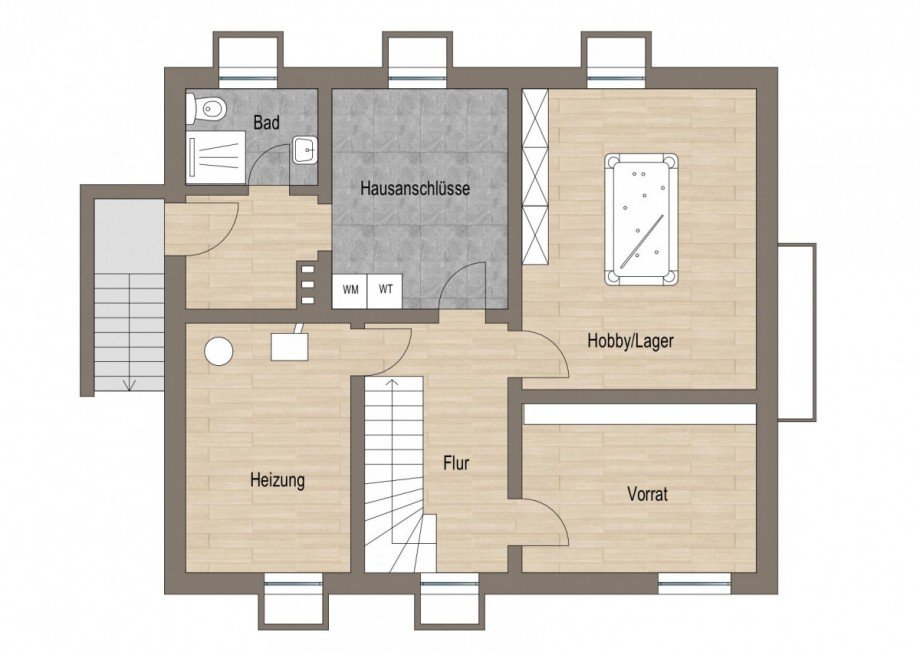 Kellergeschoss Einfamilienhaus Heiden