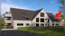 Au�enansicht Neubauwohnung im Obergeschoss - modern, hell und durchdacht
