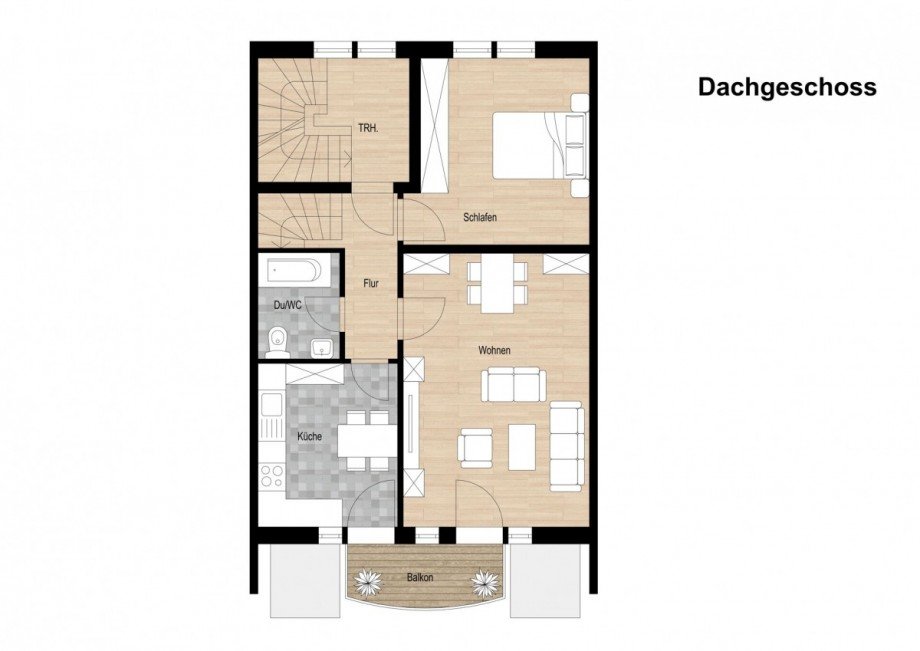 Dachgeschoss Maisonettewohnung Borken
