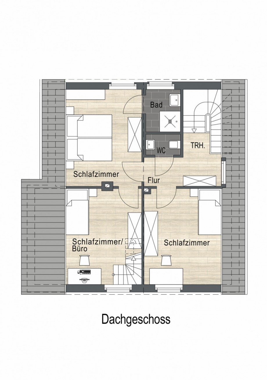 Dachgeschoss Einfamilienhaus Bocholt