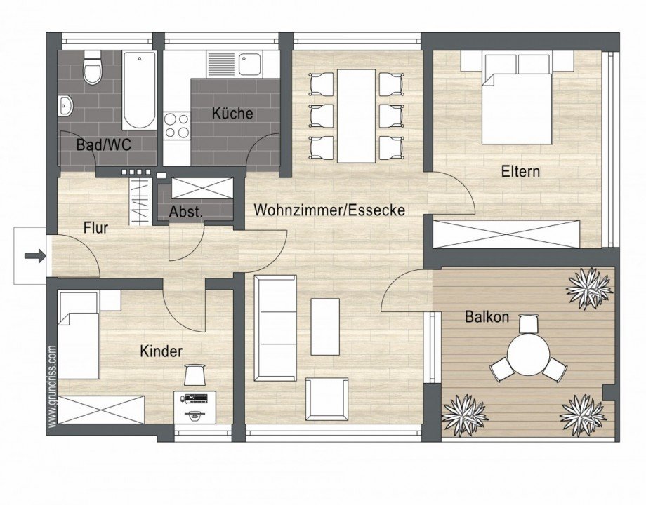 Obergeschosswohnung Etagenwohnung Bocholt