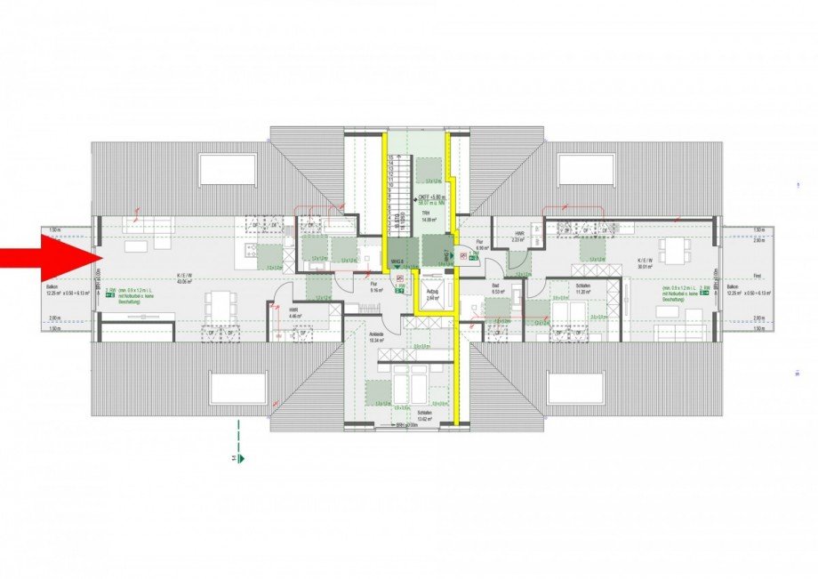 Dachgeschoss Lageplan Dachgeschosswohnung Borken