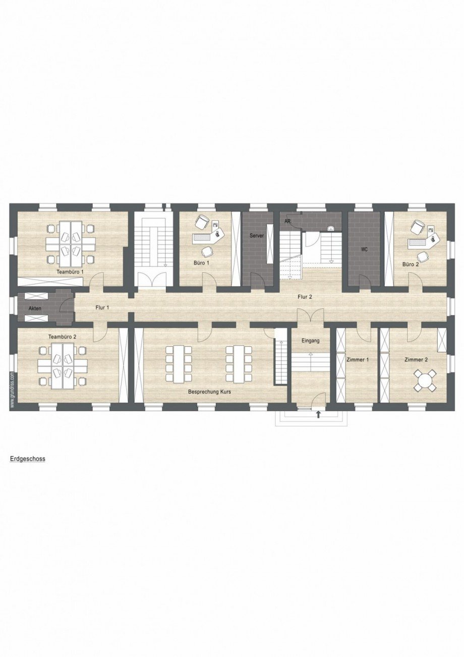 Erdgeschoss B�rofl�che Borken