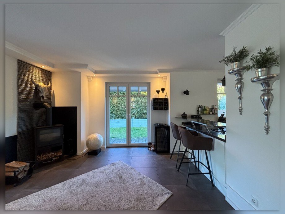 offene K�che - Kamin Einfamilienhaus Borken / Burlo