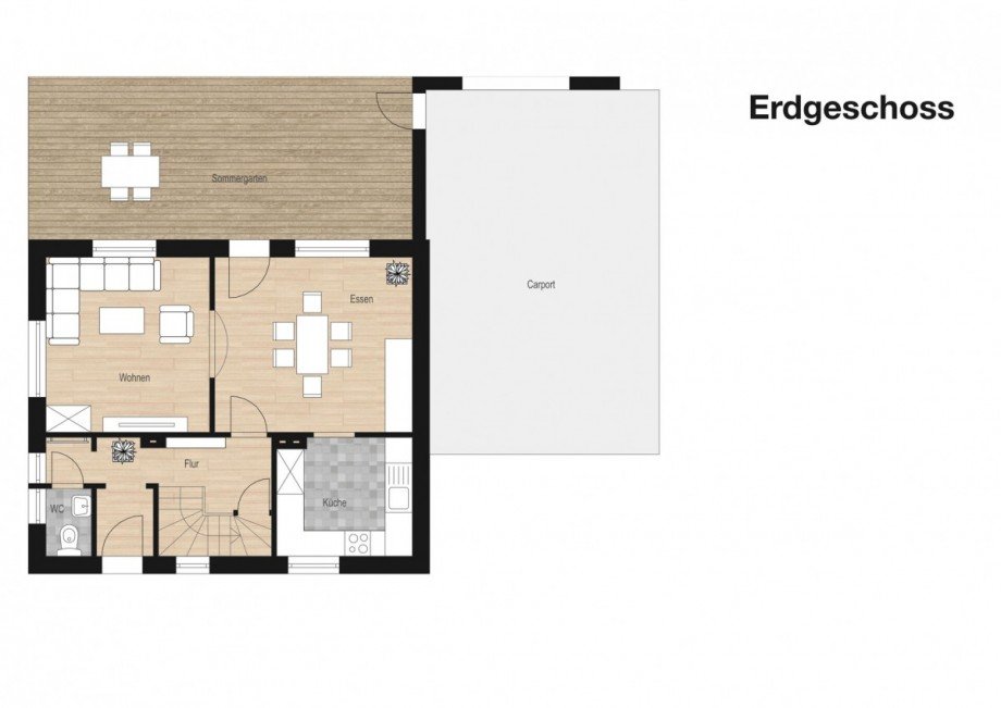 Grundriss Erdgeschoss Einfamilienhaus Reken / Klein Reken