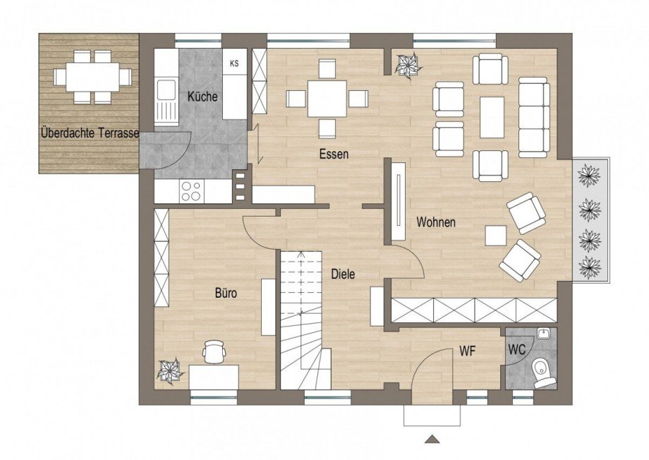 Erdgeschoss Einfamilienhaus Heiden