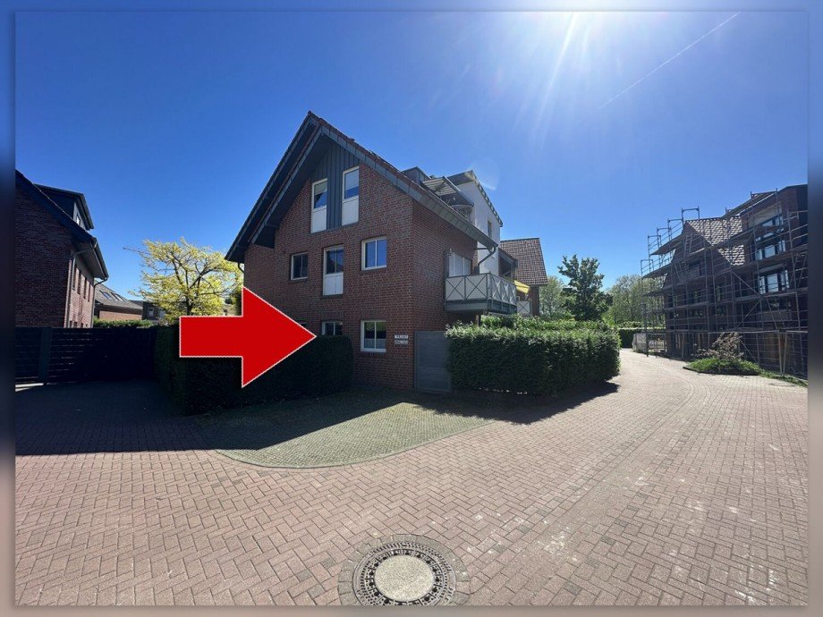 Ansicht Nord-West Erdgeschosswohnung Rhede