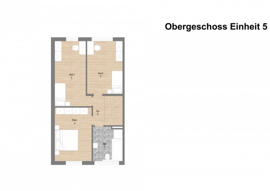 Obergeschoss Reihenendhaus Borken / Burlo