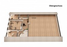 Obergeschoss Ein R�ckzugsort im Gr�nen: Hofstelle in Alleinlage, perfekt f�r Pferdehaltung