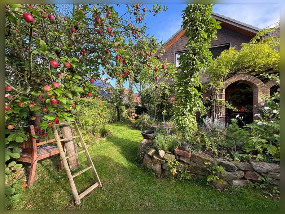 Gartenansicht Doppelhaush�lfte Reken / Gro� Reken