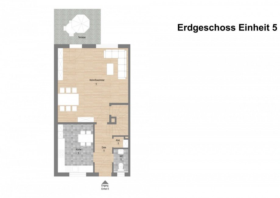 Erdgeschoss Reihenendhaus Borken / Burlo