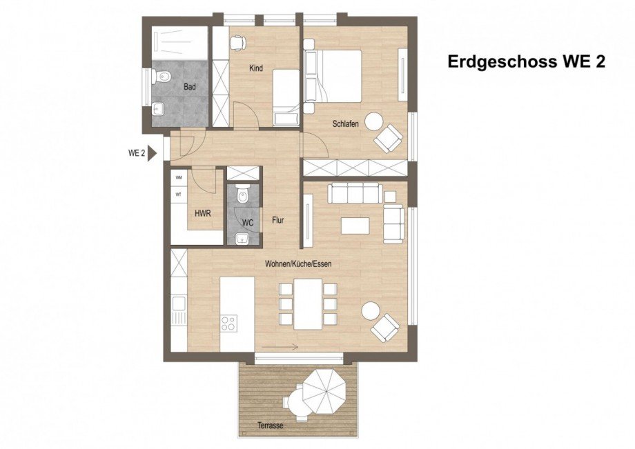 Erdgeschoss Wohnung 2 Erdgeschosswohnung Borken