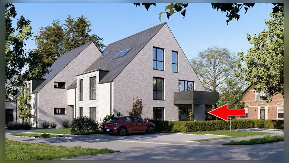 Ansicht Westen Erdgeschosswohnung Borken