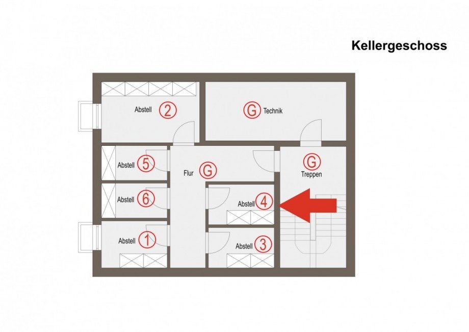 Kellergeschoss Wohnung 4 Etagenwohnung Borken