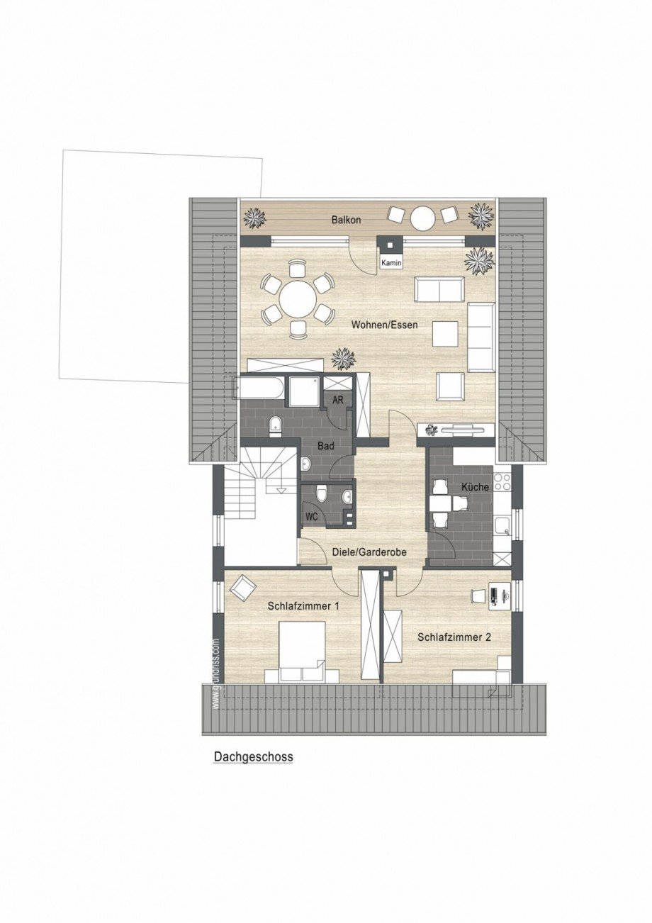 Dachgeschoss Zweifamilienhaus Heiden