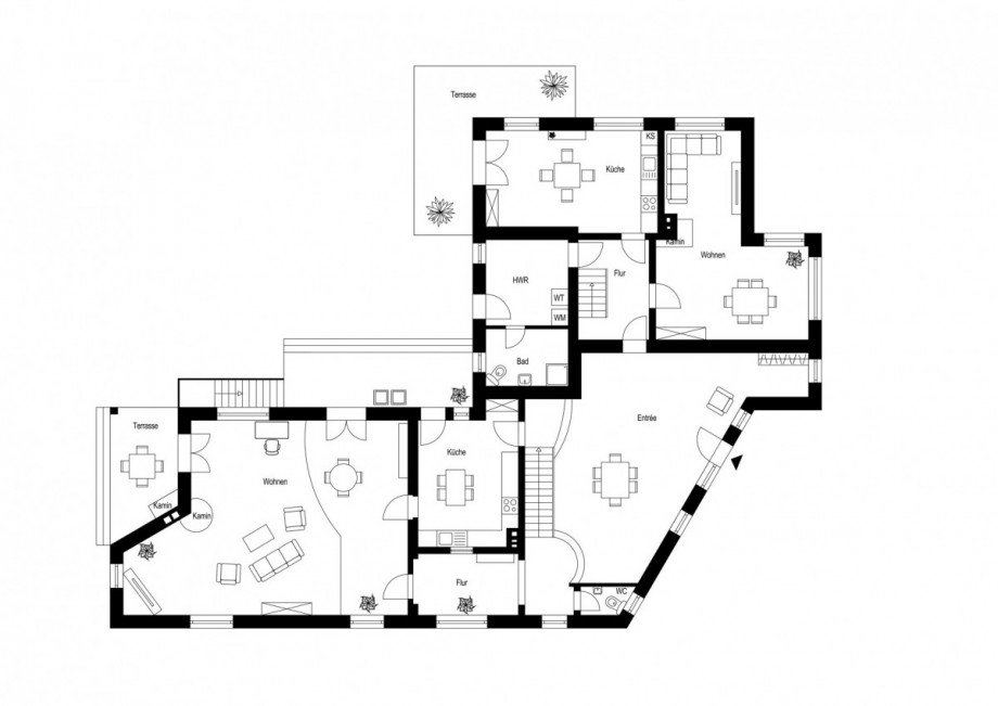 Erdgeschoss Haus Heiden