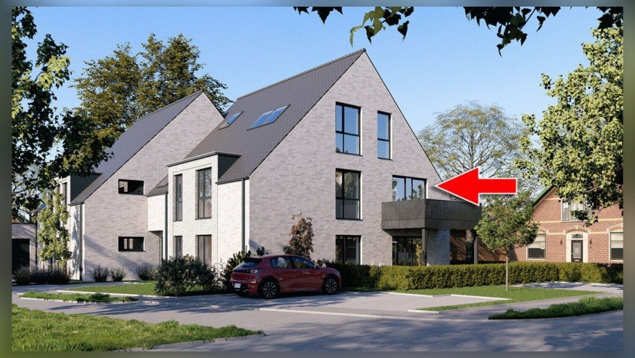 Ansicht Westen Etagenwohnung Borken