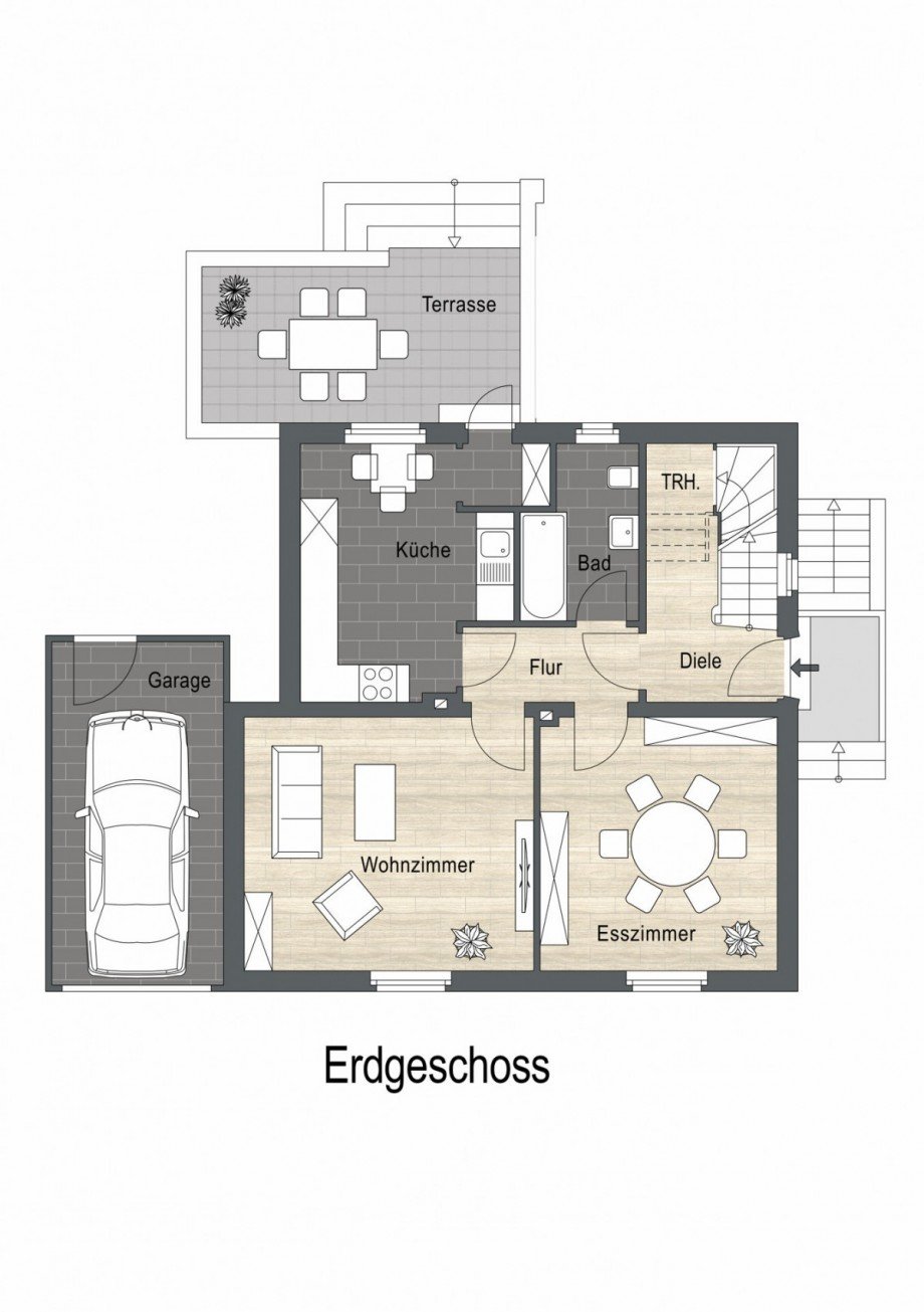Erdgeschoss Einfamilienhaus Bocholt
