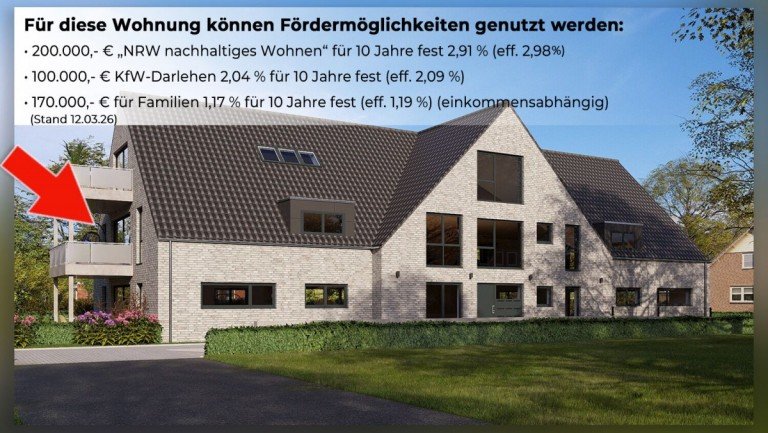 F�rderm�glichkeiten Borken Dachgeschosswohnung Neubau-Obergeschoss - stilvoll wohnen in Borkens Toplage