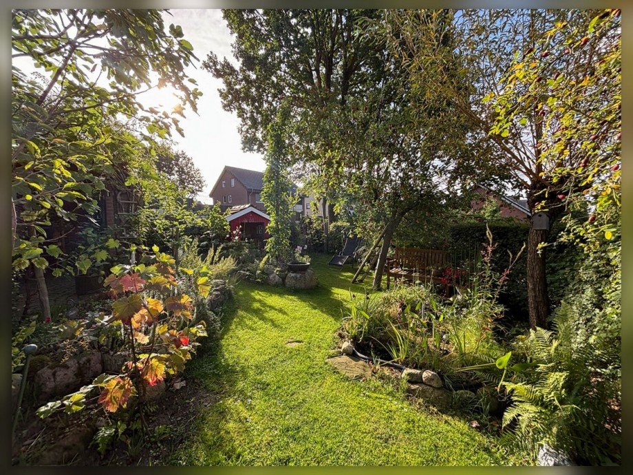 Gartenansicht Doppelhaush�lfte Reken / Gro� Reken