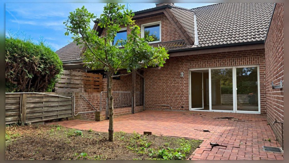 R�ckansicht - Terrasse Doppelhaush�lfte Borken