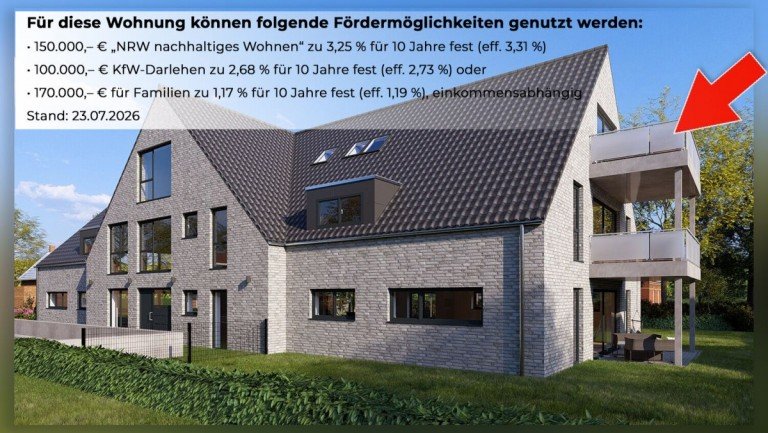 Startbild Borken Dachgeschosswohnung Besonderes Wohnerlebnis im Dachgeschoss - mit Balkon und Stil