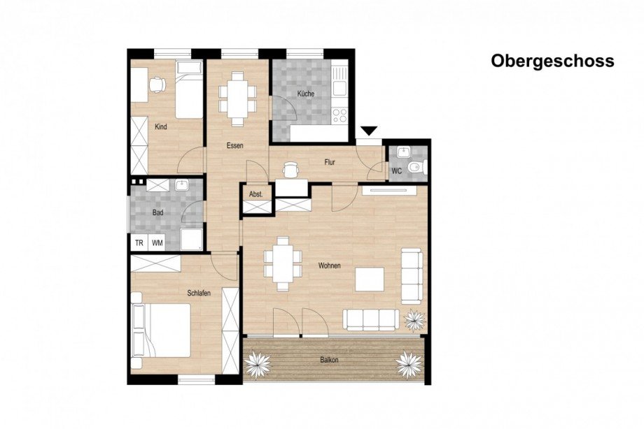 Wohnungsgrundriss Etagenwohnung Bocholt