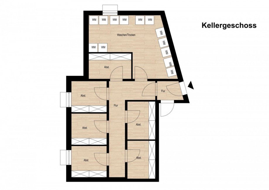 Kellergeschoss Erdgeschosswohnung Rhede