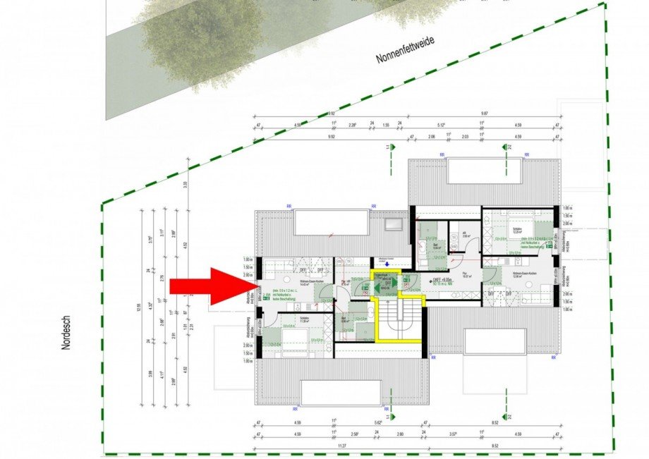 Dachgeschoss Lageplan Dachgeschosswohnung Borken