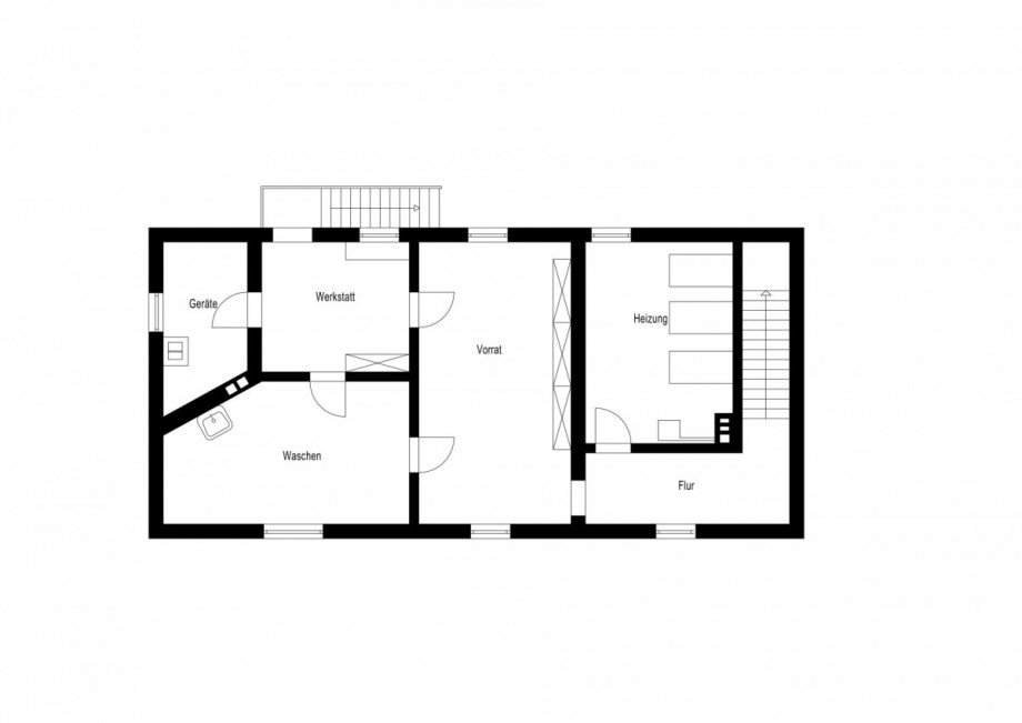 Kellergeschoss Haus Heiden