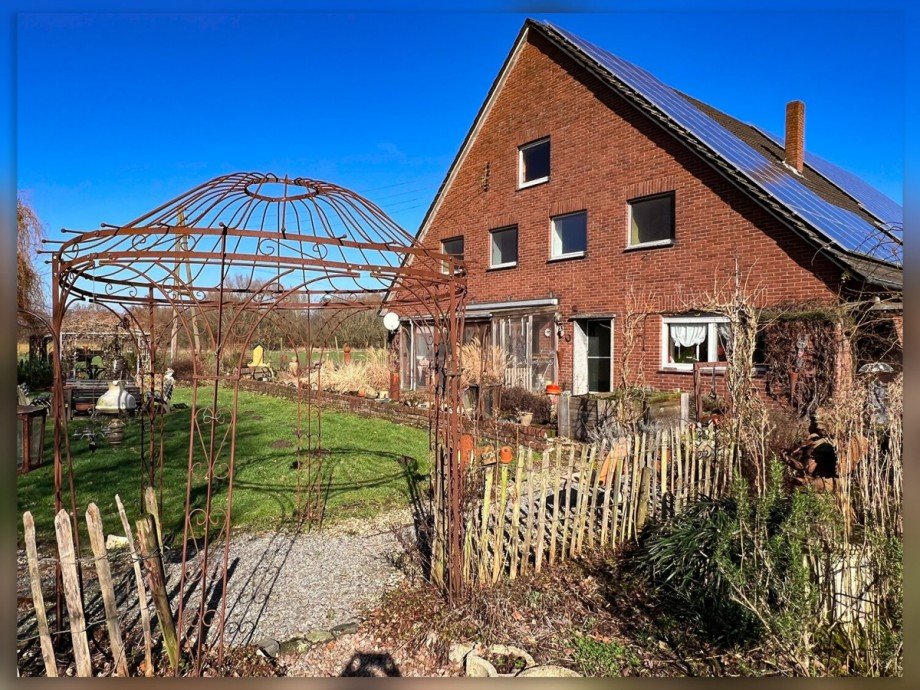 Wohnhaus S�d-Ost Ansicht Bauernhaus Bocholt