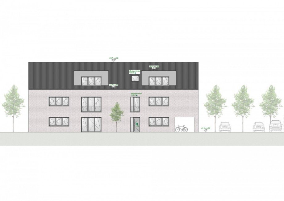 Au�enansicht Dachgeschosswohnung Borken