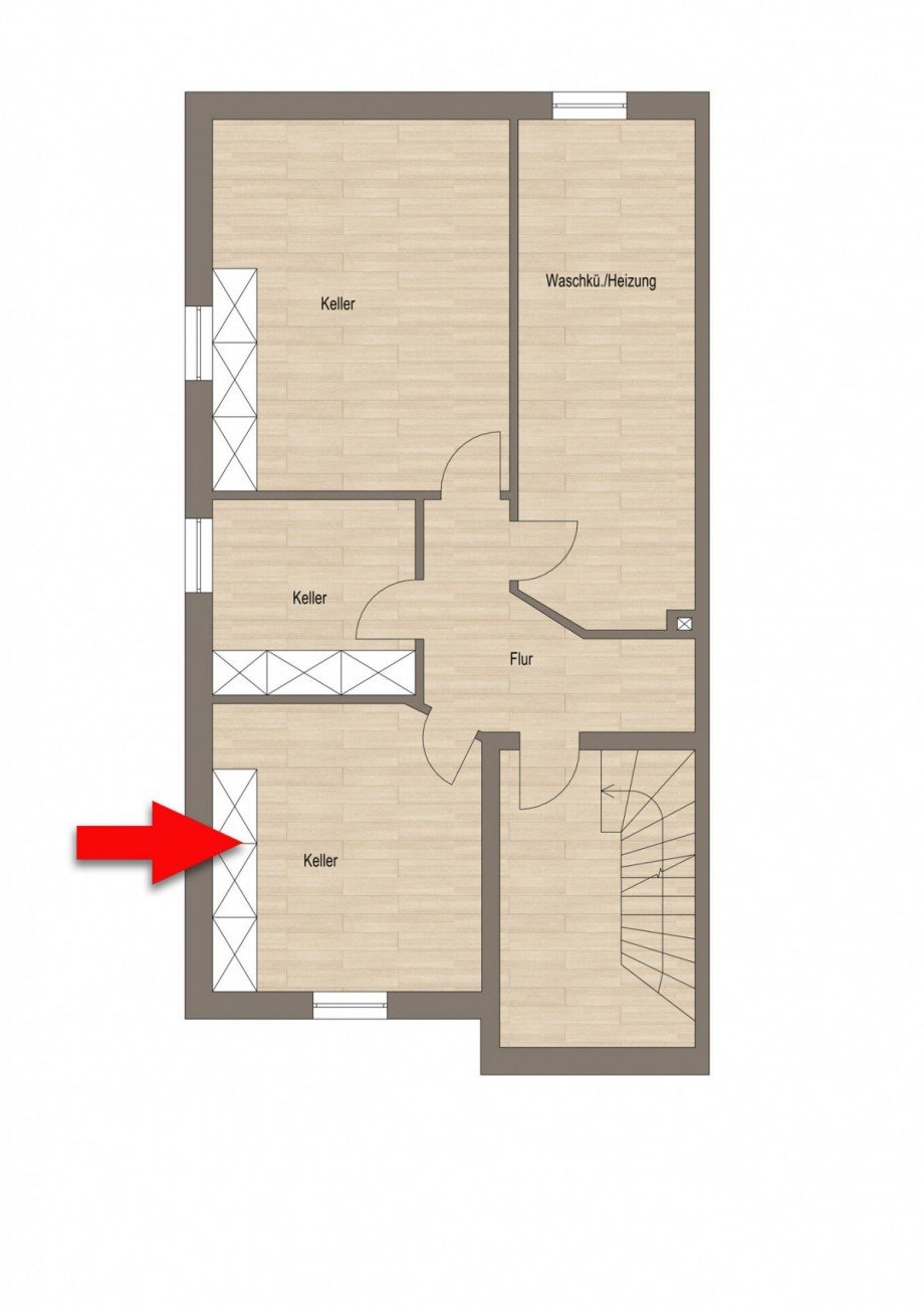 Kellergeschoss Maisonettewohnung Borken / Burlo