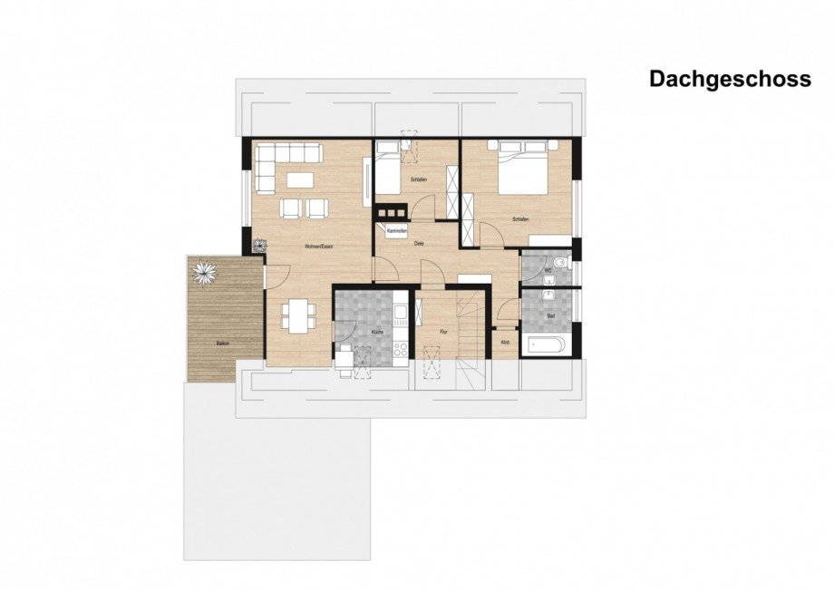 Dachgeschoss Zweifamilienhaus Dorsten / Rhade