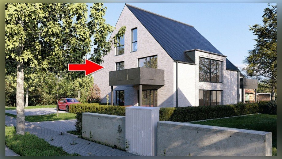 Ansicht S�d-West Etagenwohnung Borken
