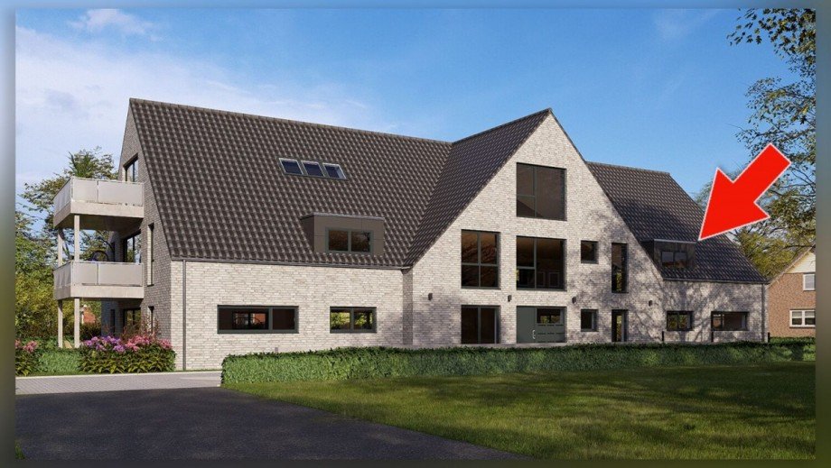 Au�enansicht Dachgeschosswohnung Borken