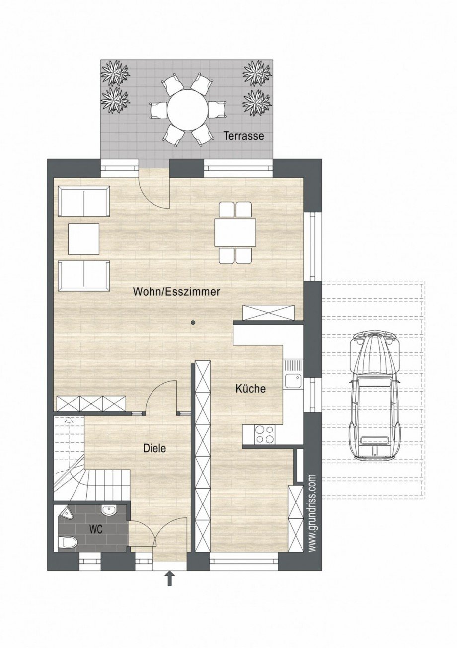Erdgeschoss Doppelhaush�lfte Bocholt / Biemenhorst