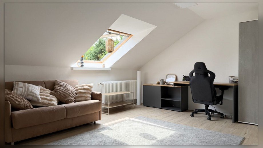 Wohn- Schlafzimmer Dachgeschosswohnung Bocholt
