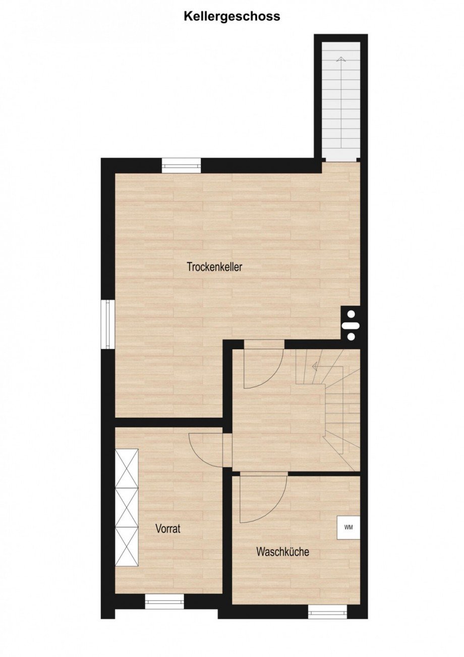 Kellergeschoss Doppelhaush�lfte Borken / Burlo