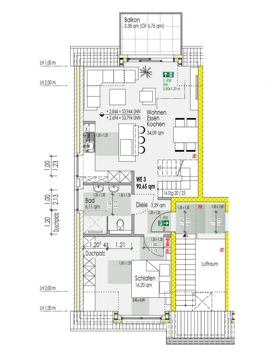 Dachgeschoss Maisonettewohnung Borken